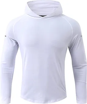 Richie House Men's Long Sleeve Sun Protection T-Shirt Running Quick Dry Hoodie RHM4080